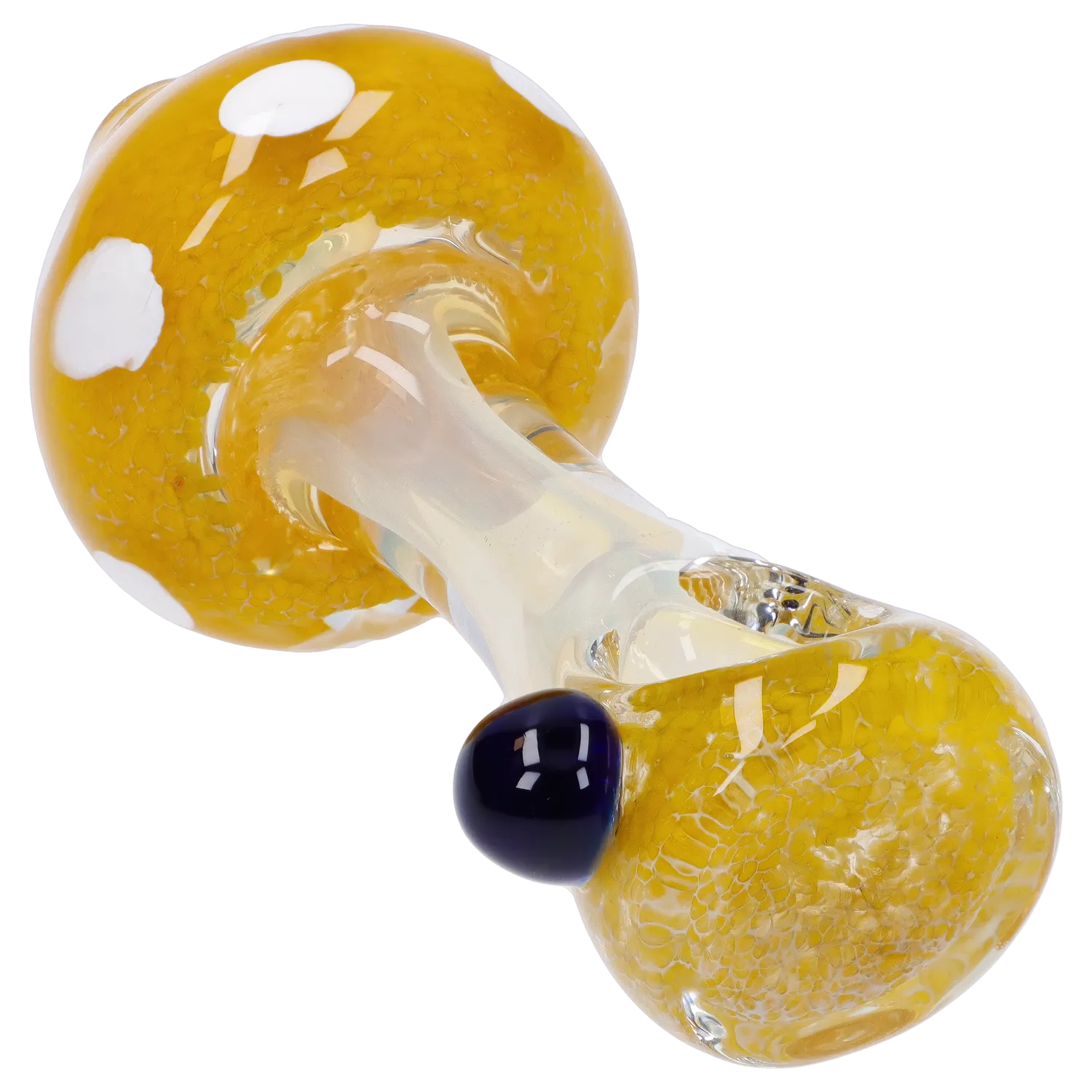 Mushroom Frit Spoon Pipe - 4.5 in