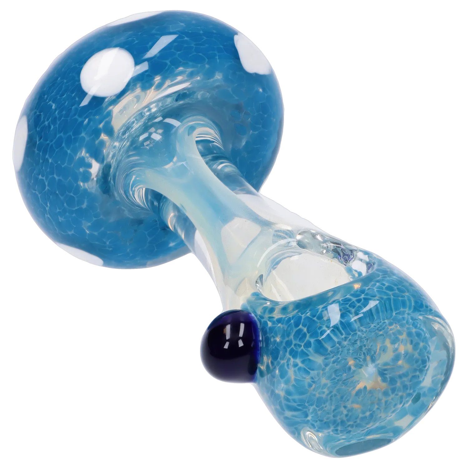 Mushroom Frit Spoon Pipe - 4.5 in