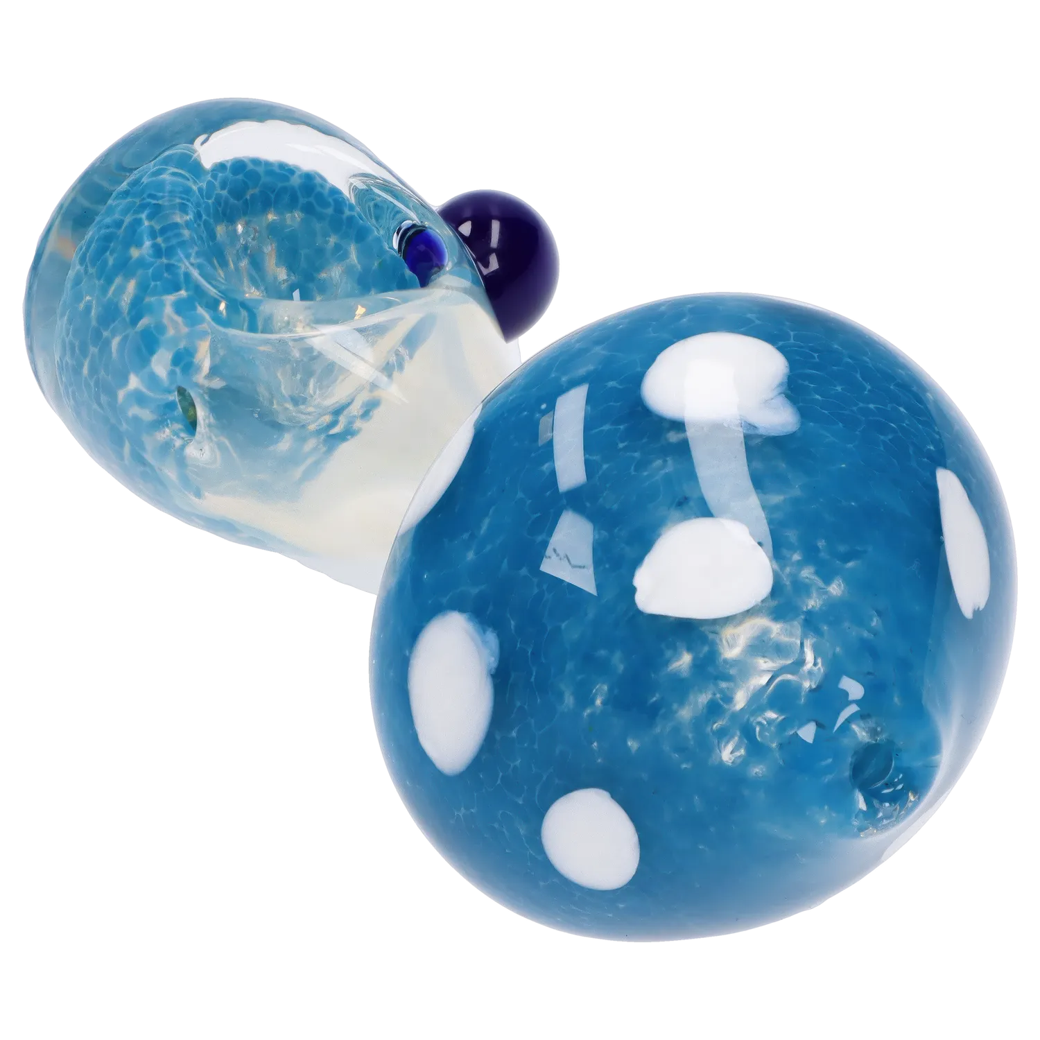 Mushroom Frit Spoon Pipe - 4.5 in