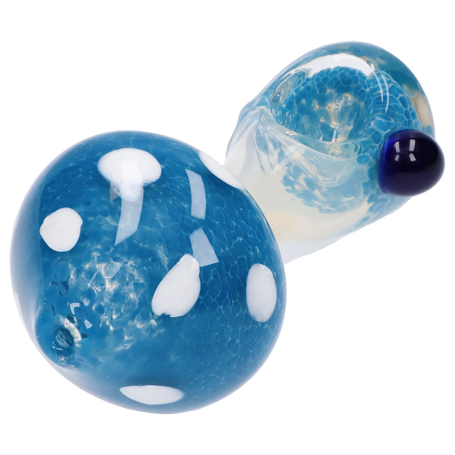 Mushroom Frit Spoon Pipe - 4.5 in