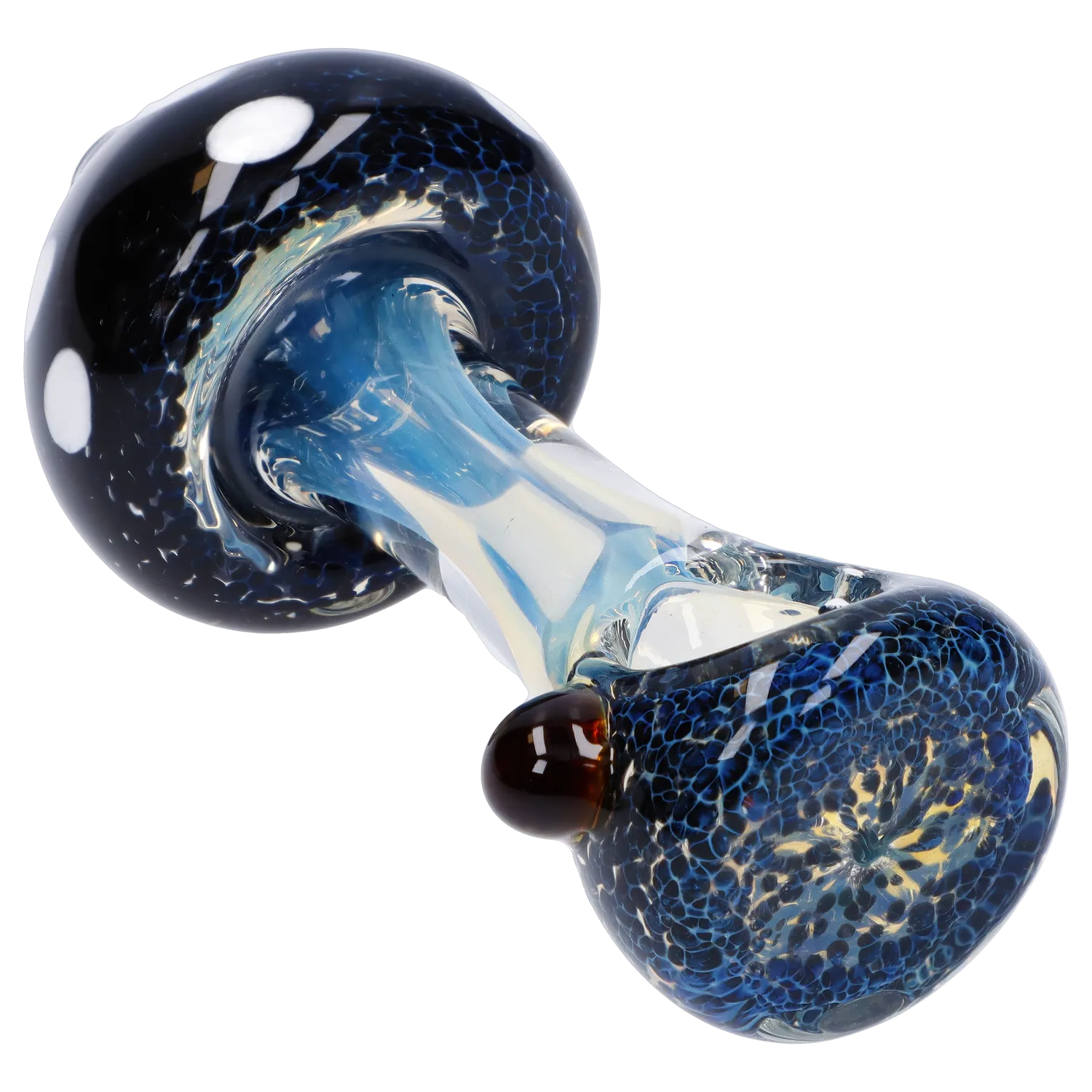 Mushroom Frit Spoon Pipe - 4.5 in