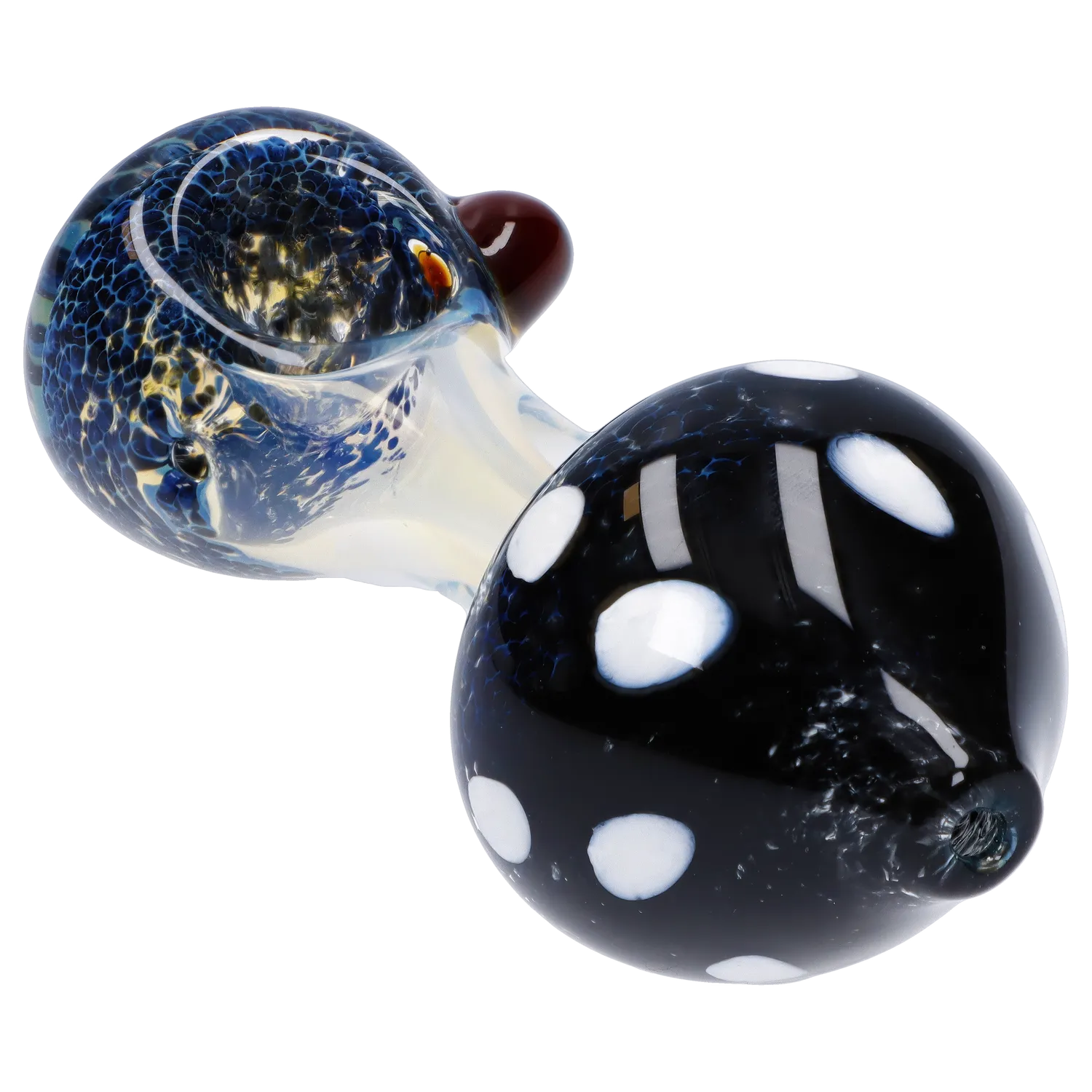 Mushroom Frit Spoon Pipe - 4.5 in