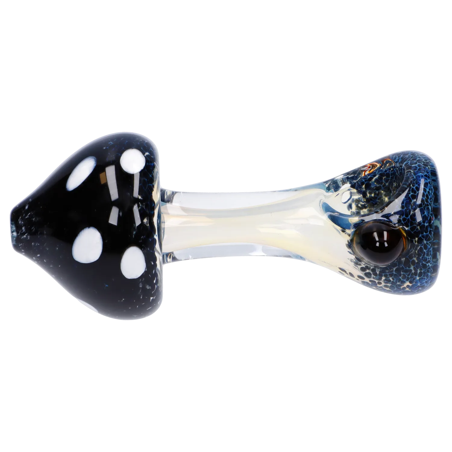 Mushroom Frit Spoon Pipe - 4.5 in