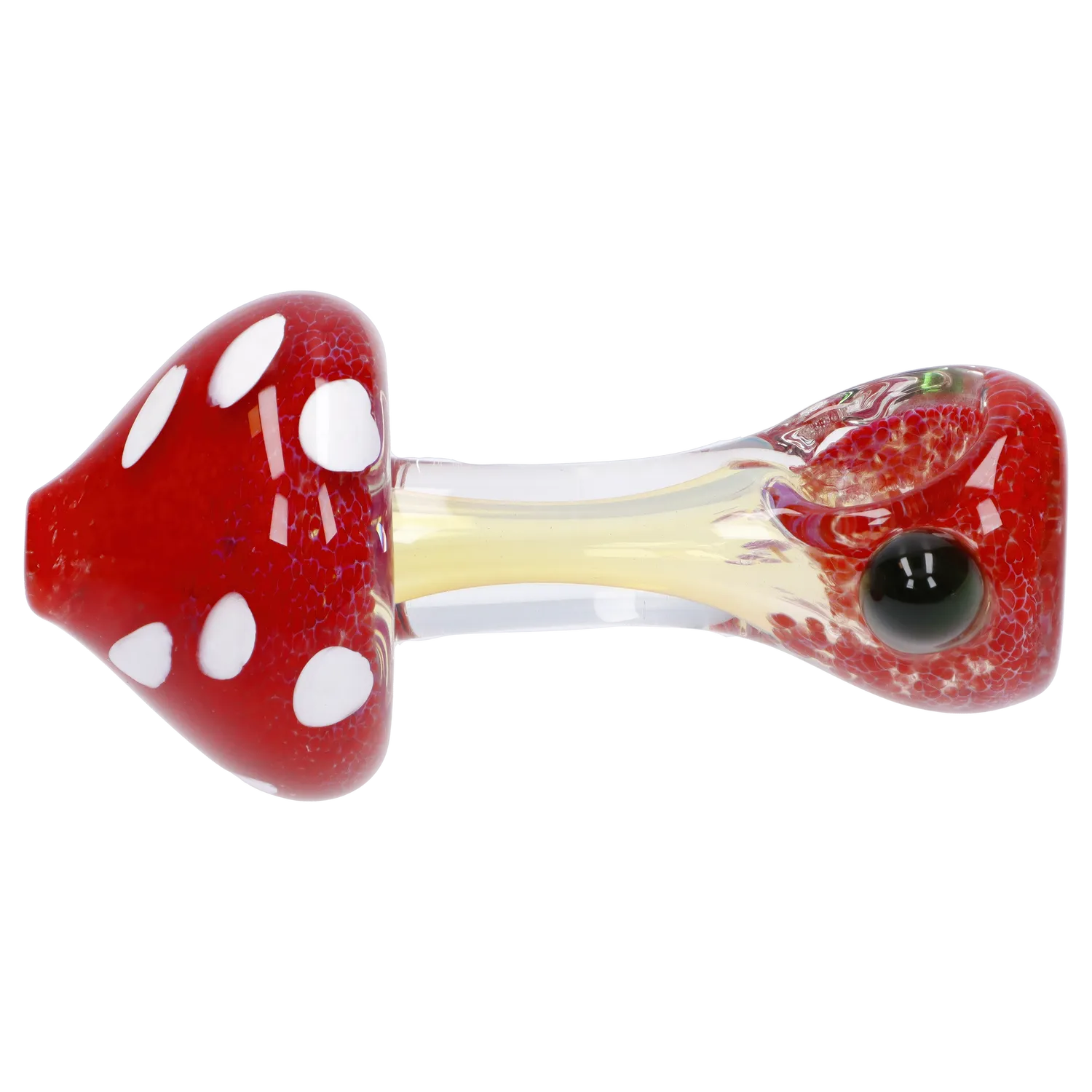 Mushroom Frit Spoon Pipe - 4.5 in