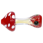 Mushroom Frit Spoon Pipe - 4.5 in