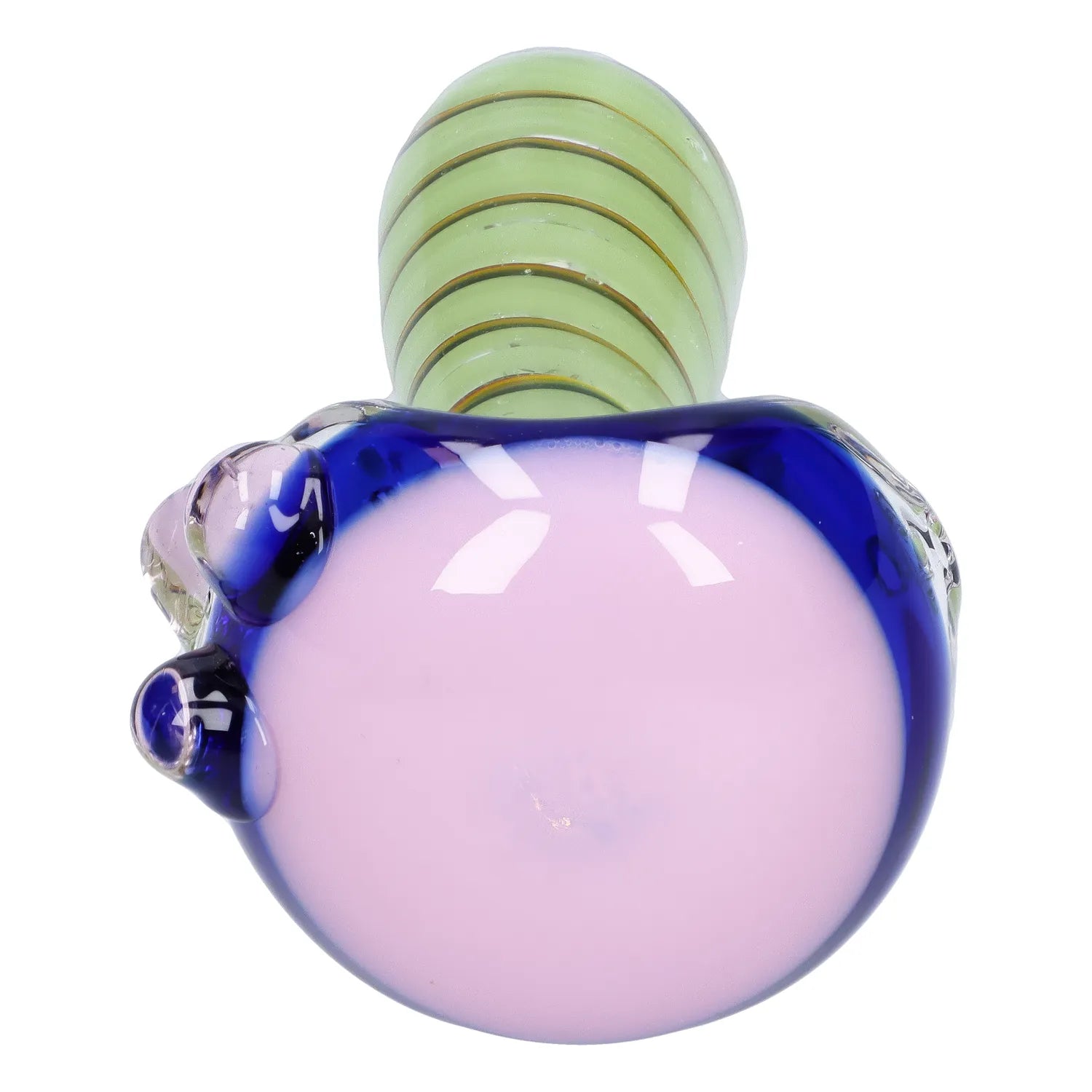 Swirling Double Blown Spoon Pipe - 4.5 in