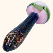 Gold Fume Double Blown Bubble Trap Pipe - 4.5 in