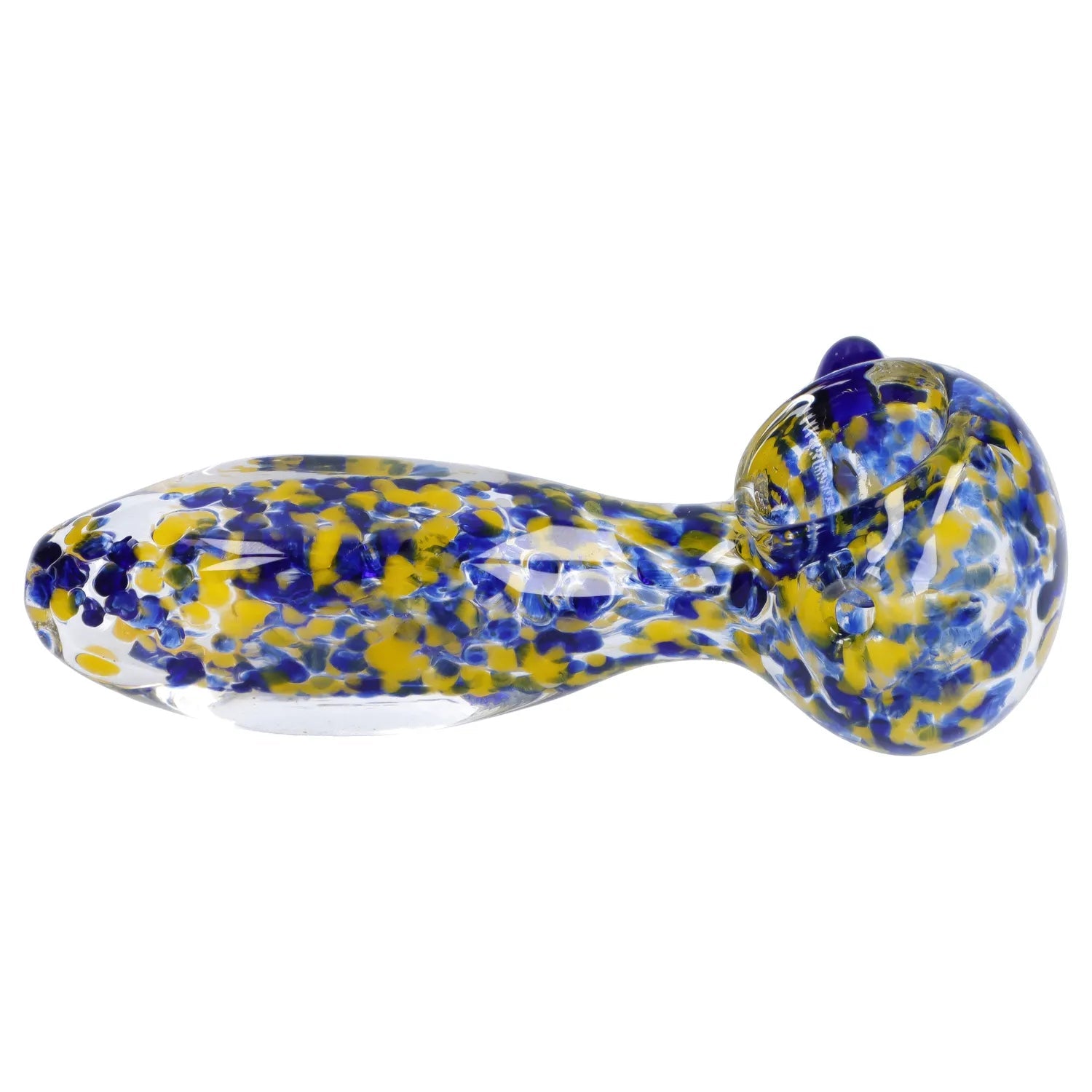 Frit Glass with Square Mouth Pipe - 3.5 in