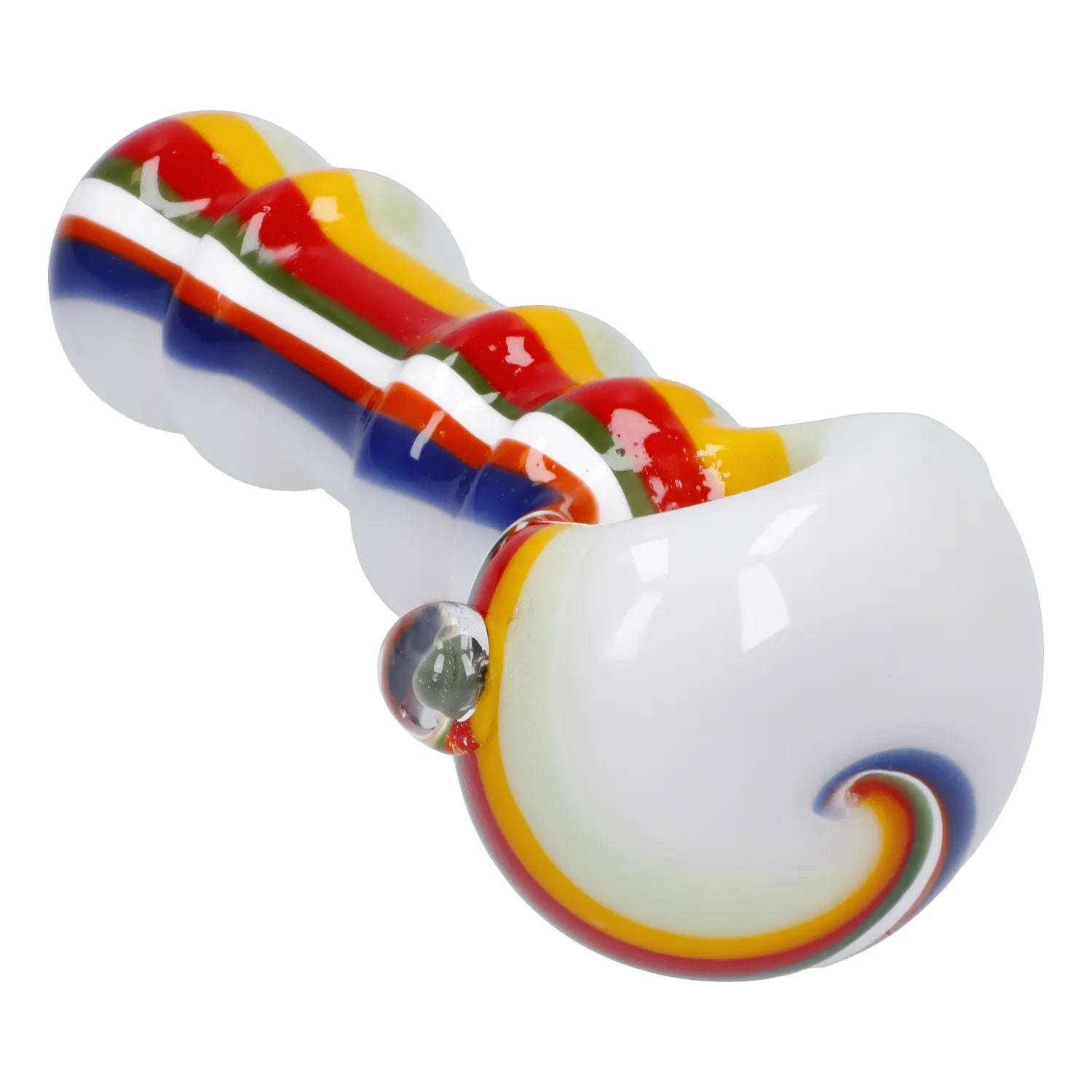 Slime Rasta Rainbow Spoon Pipe - 4.5 in