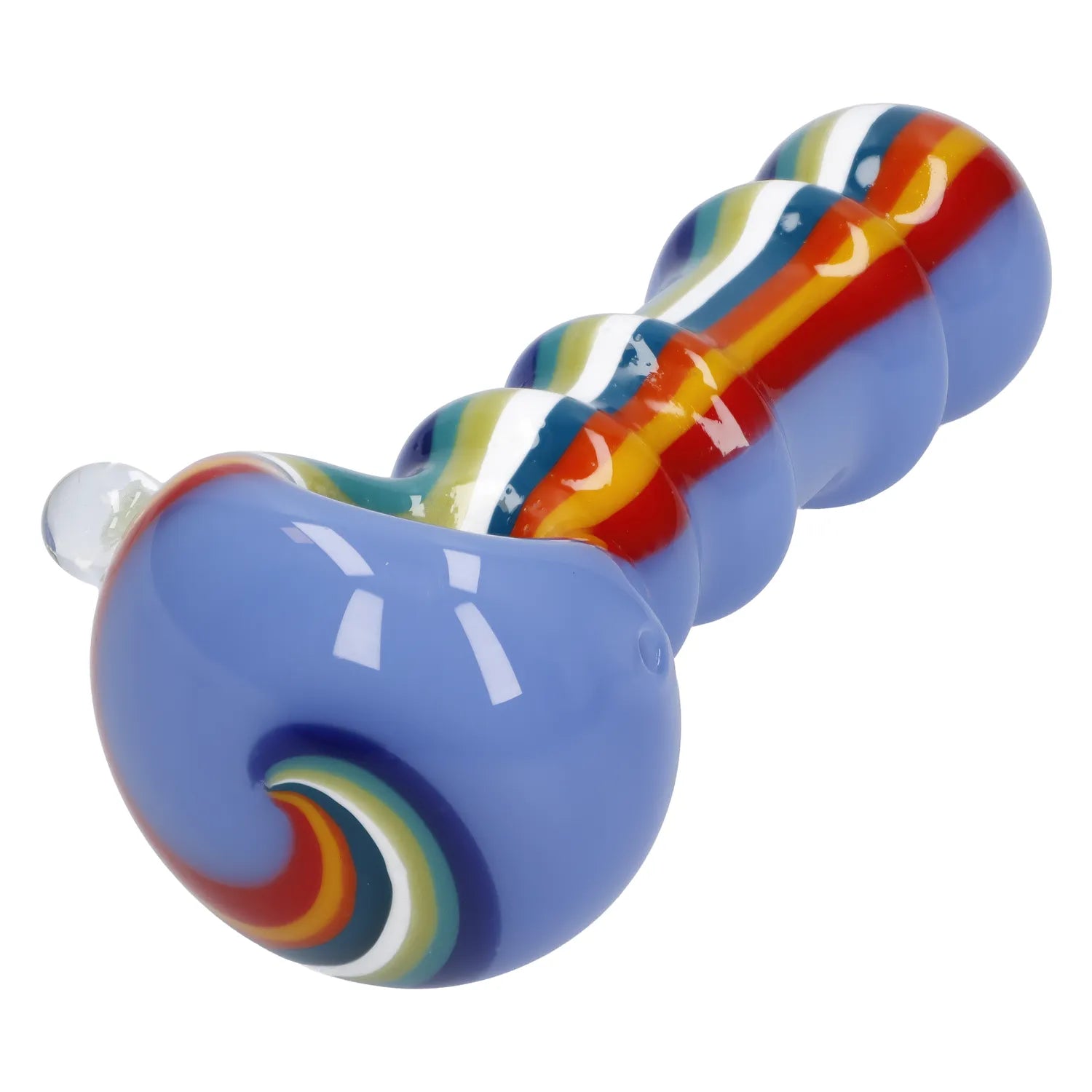 Slime Rasta Rainbow Spoon Pipe - 4.5 in