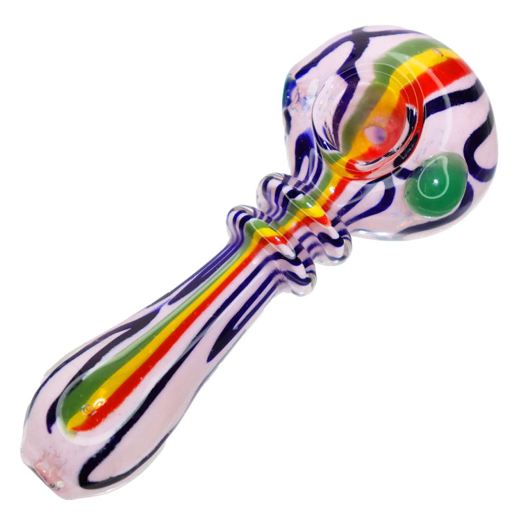 GC Rasta Slime flavorful Glass Pipe - 4 in. | Pipe – Grasscity USA