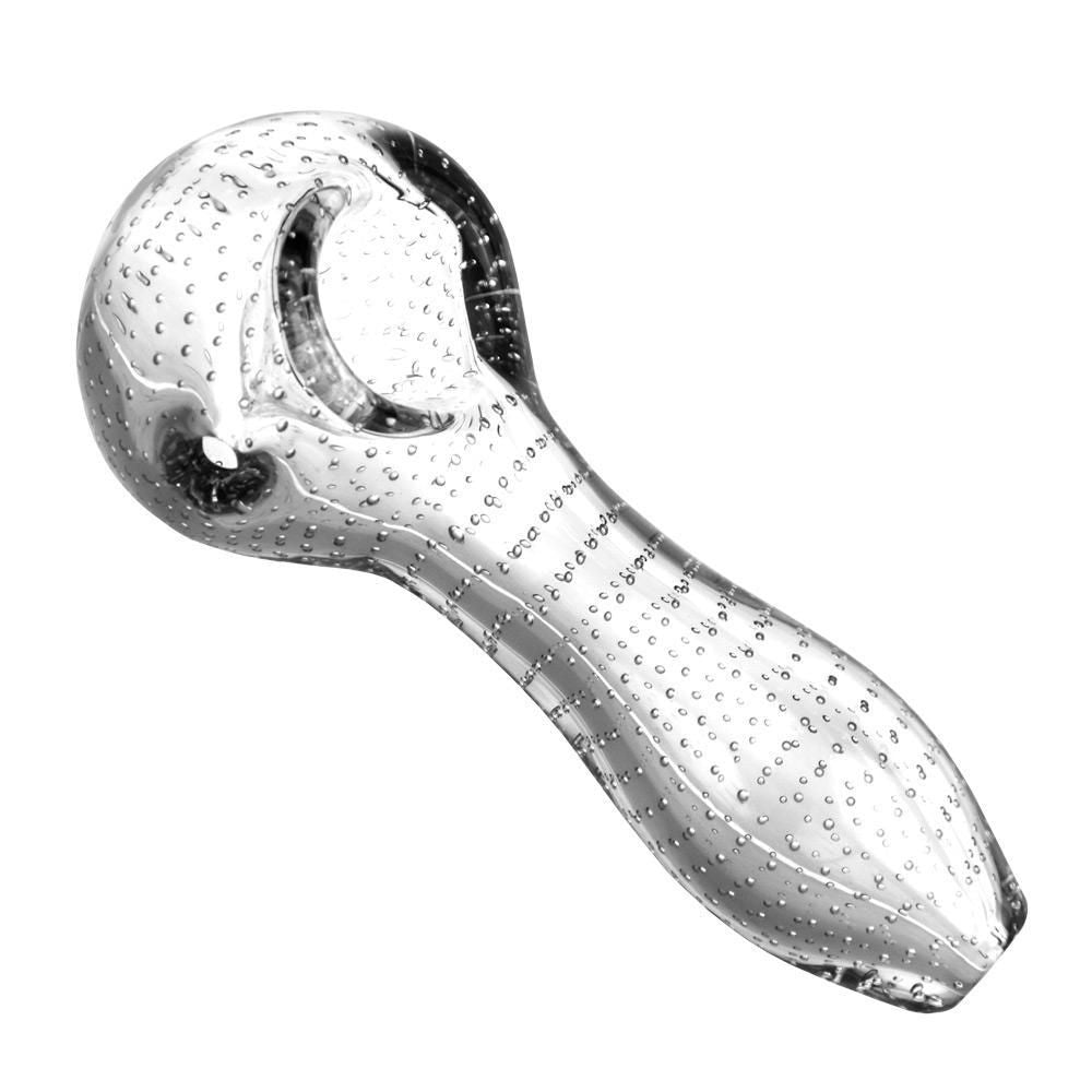 Pulsar Bubble Matrix Spoon Pipe | Clear