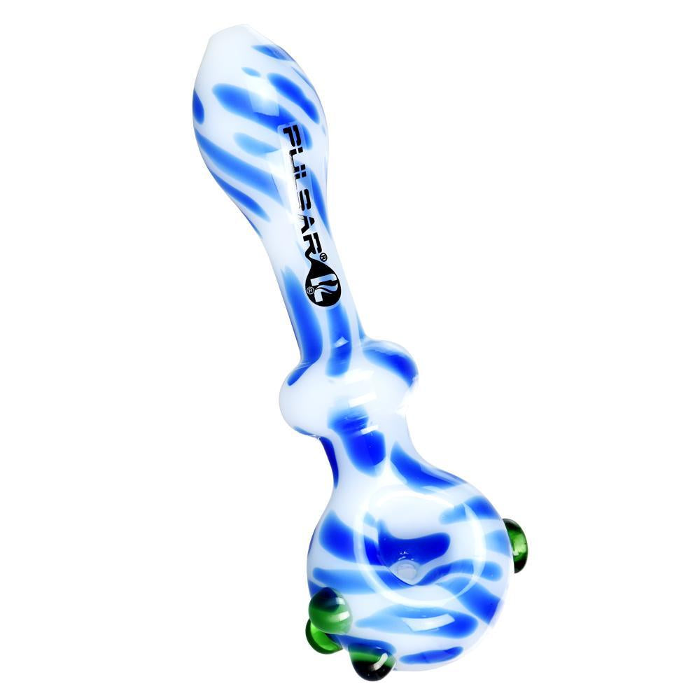 Pulsar Creme Color Swirl Hand Pipe | Blue