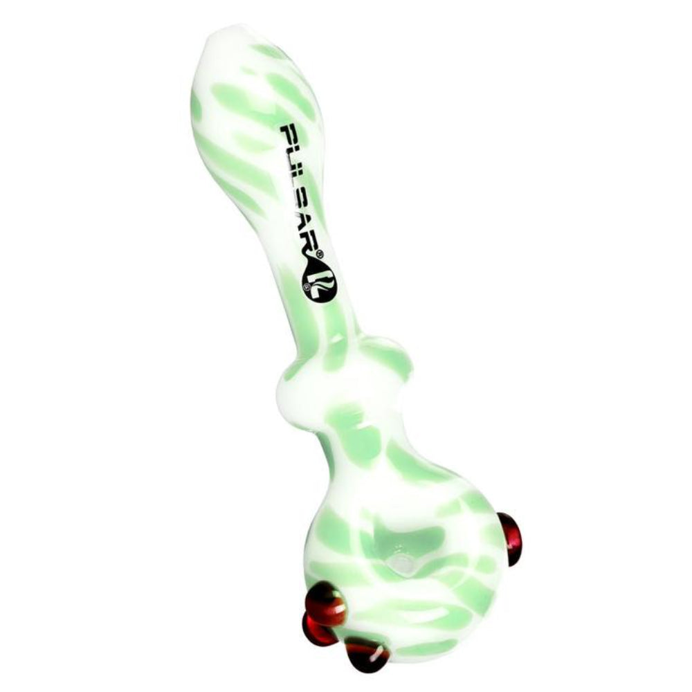Pulsar Creme Color Swirl Hand Pipe | Green