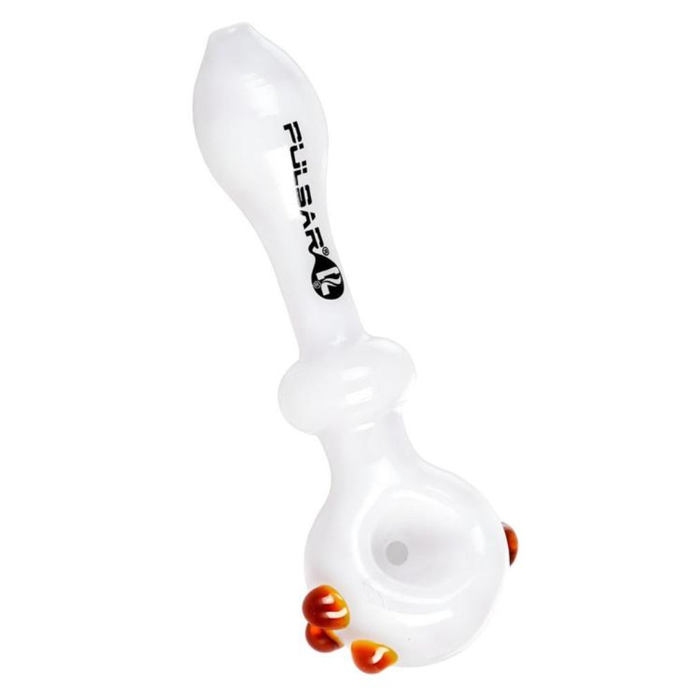 Pulsar Creme Color Swirl Hand Pipe | White