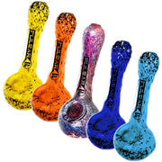 Pulsar Melting Color Fritted Glass Spoon Pipe