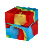 Budder Buddy Silicone Cube Stash Container | Red/Yellow/Blue