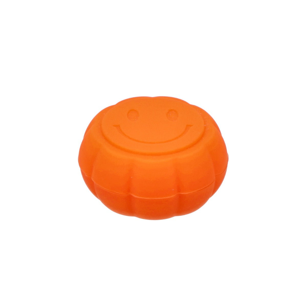Silicone Smiley Pumpkin Stash Container | 6ml | Orange