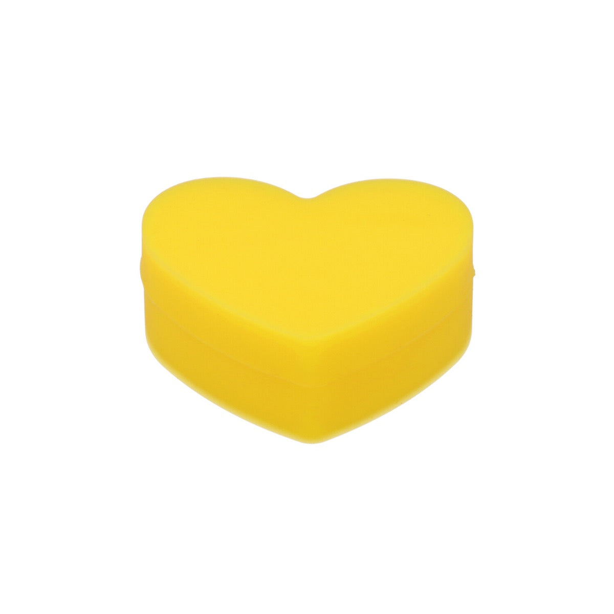 Silicone Heart Stash Container | 18ml | Yellow