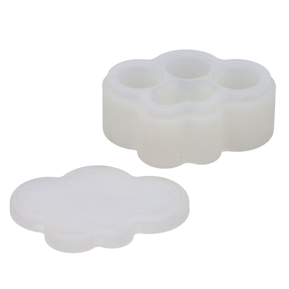 Silicone Cloud Stash Container | 22ml | White | inside view