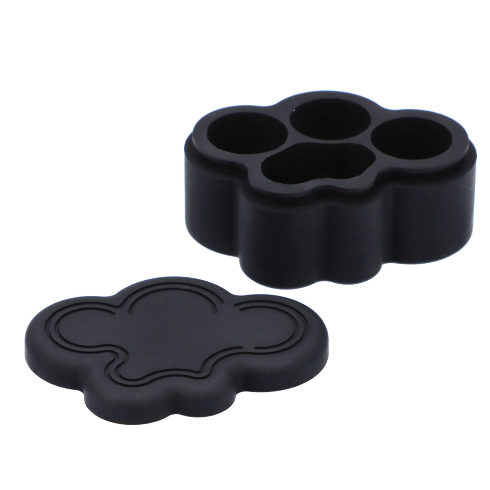 Silicone Cloud Stash Container | 22ml | Black | inside view