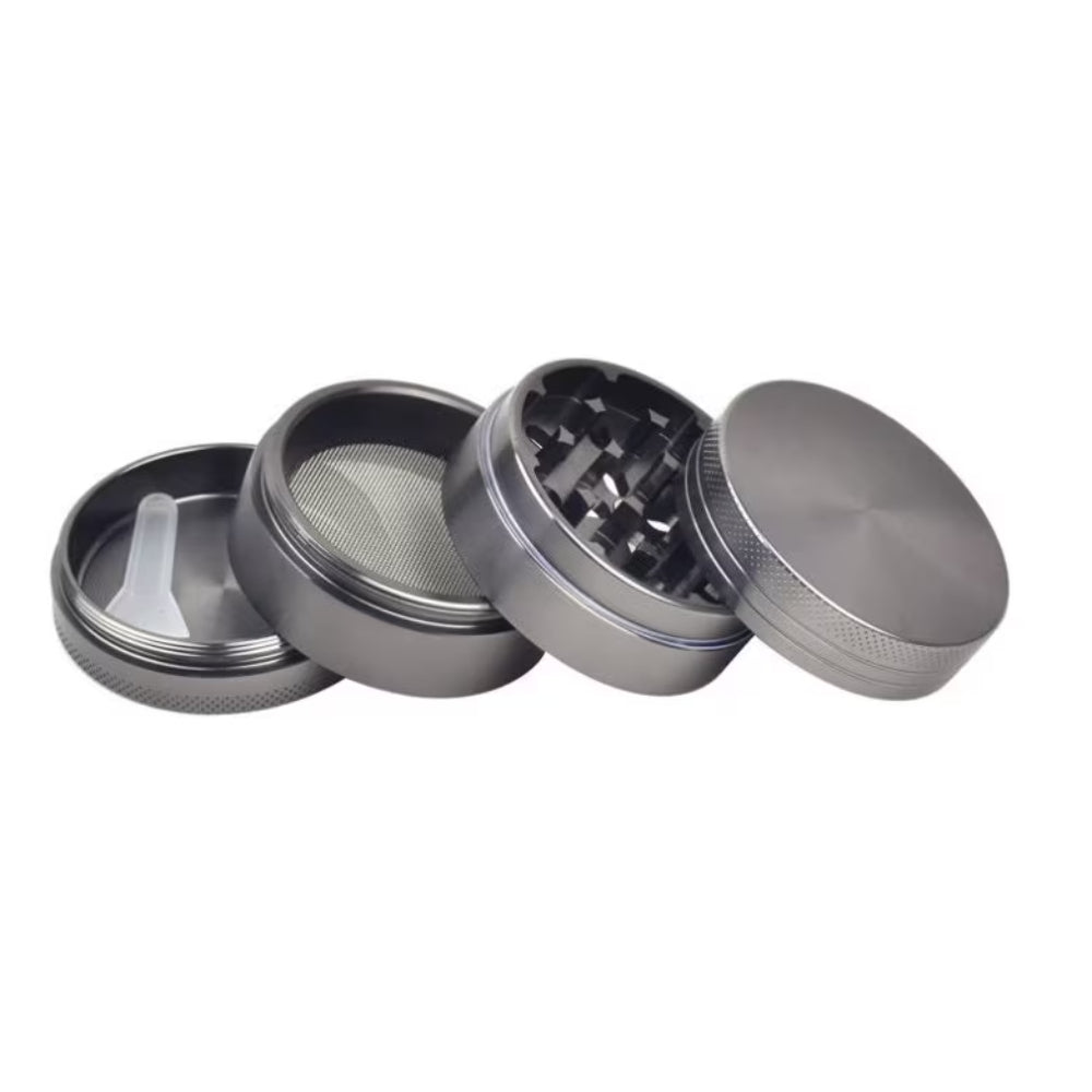 Cloud 8 Chromium Alloy Grinder | 4-Piece | 2.5 Inch | Gun Metal