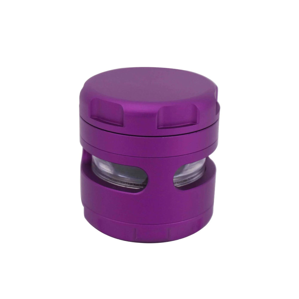 Cloud 8 Grip Edge Grinder with Glass Window | Purple