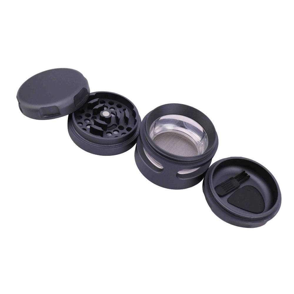 Cloud 8 Grip Edge Grinder with Glass Window | Gun Metal | Separated parts
