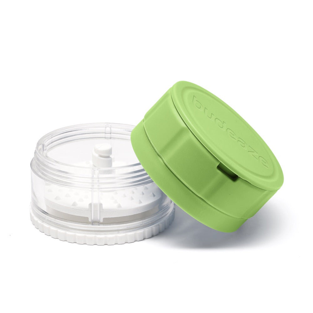 Budeaze Herb Grinder | Green | disassembled 1
