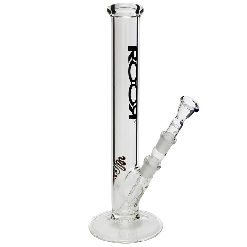 ROOR 5.0mm Black Logo Bong | 35cm - Side View 1