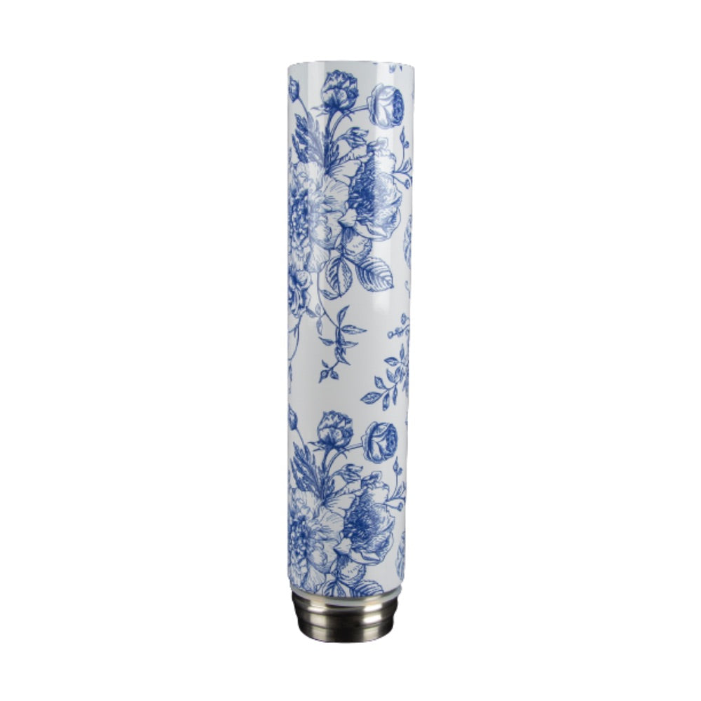 Chill Steel Pipes Mix & Match Series Neckpiece | Blue Floral | side view 1