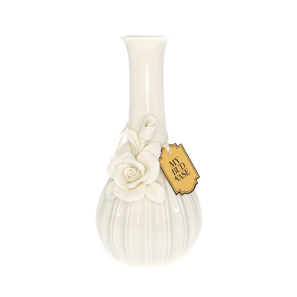 My Bud Vase Rose Porcelain Vase Water Pipe | Ivory | side view 3