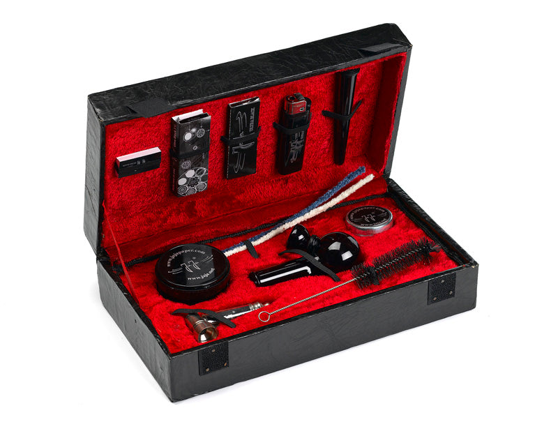 Black Glass Mini Bong Deluxe Gift Set