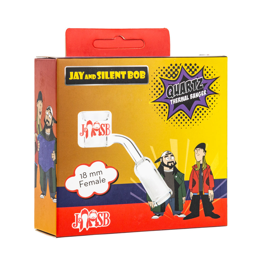 Jay and Silent Bob Female Quartz Thermal Banger with 45° angle | 18.8mm - Custom Box