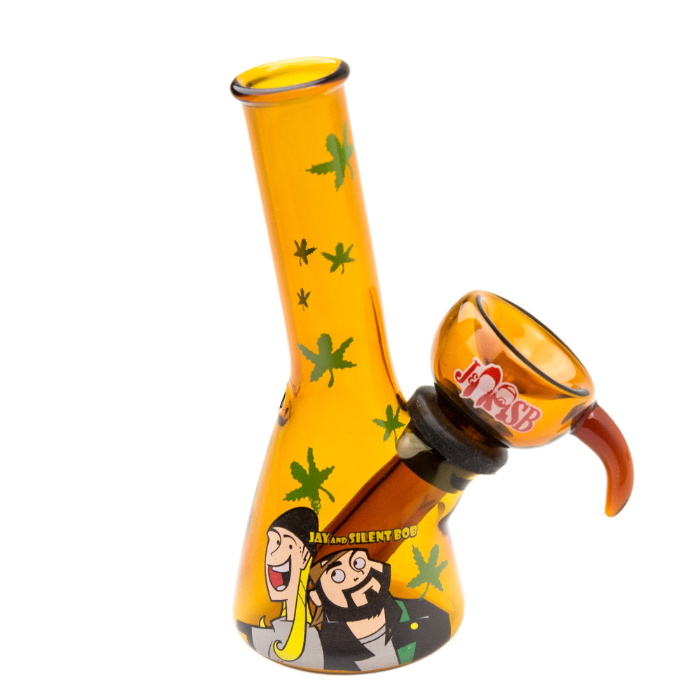 Jay and Silent Bob Mini Beaker Base Bong | Jay & Silent Bob | Orange
