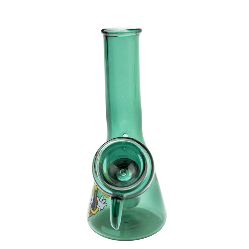 Jay and Silent Bob Mini Beaker Base Bong | Mooby's | Teal - Front View