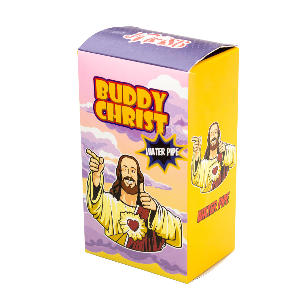 Jay and Silent Bob Mini Beaker Base Bong | Buddy Christ | Green - Box 