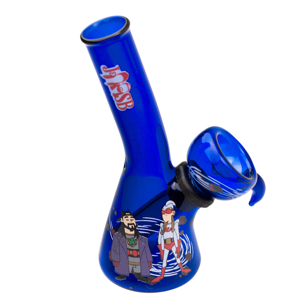 Jay and Silent Bob Mini Beaker Base Bong | Bluntman & Chronic | Blue