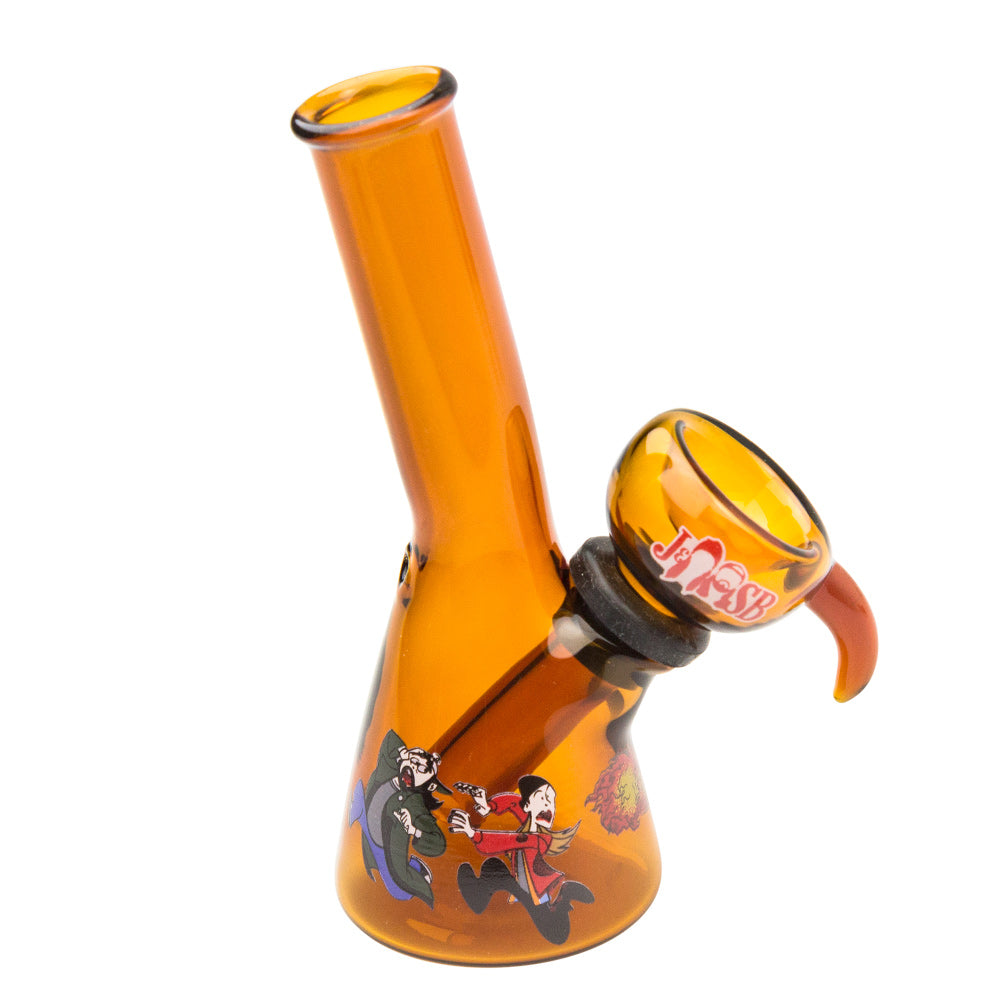 Jay and Silent Bob Mini Beaker Base Bong | Jay & Silent Bob | Amber
