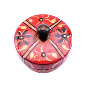 Wood Box Painted 4 flowers
