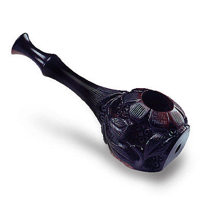 Wood Pure Pipe | Flower Engraved