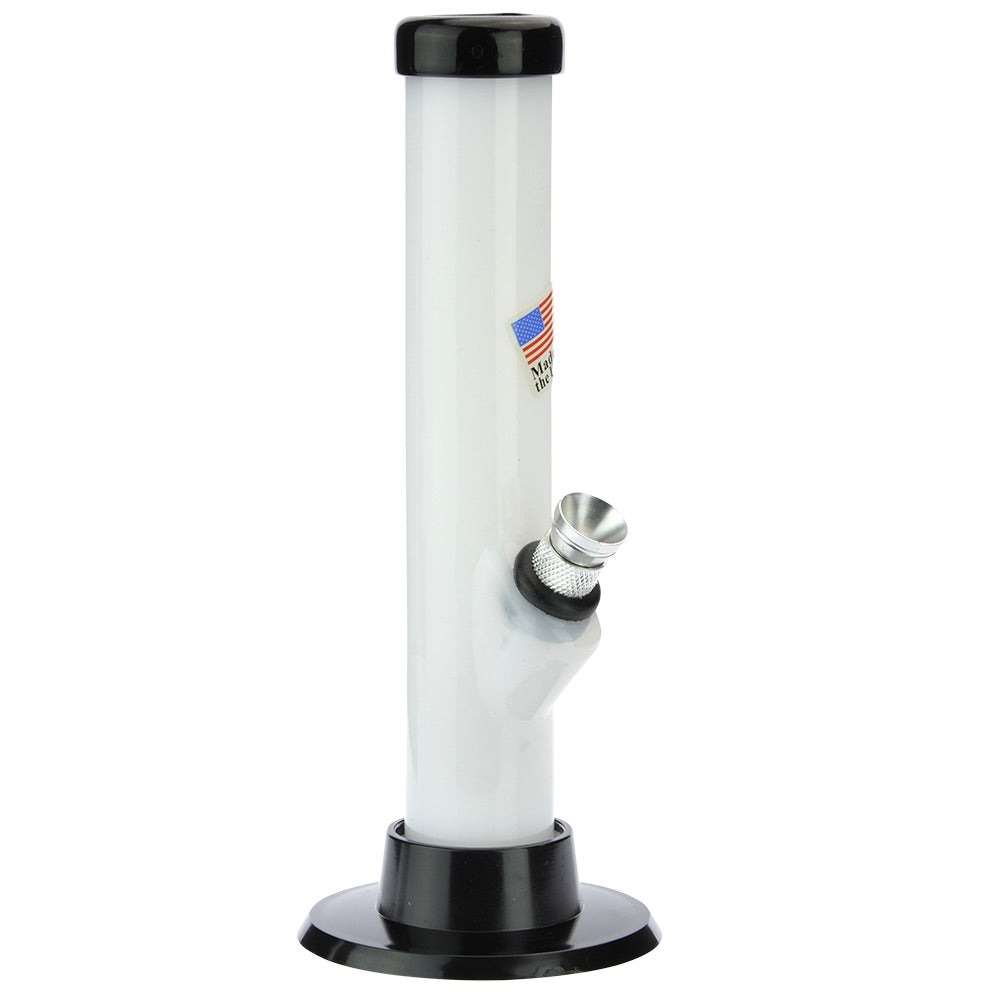 JM Plastics Mini Matching Straight Tube with Carb Hole Acrylic Bong - 6 in.