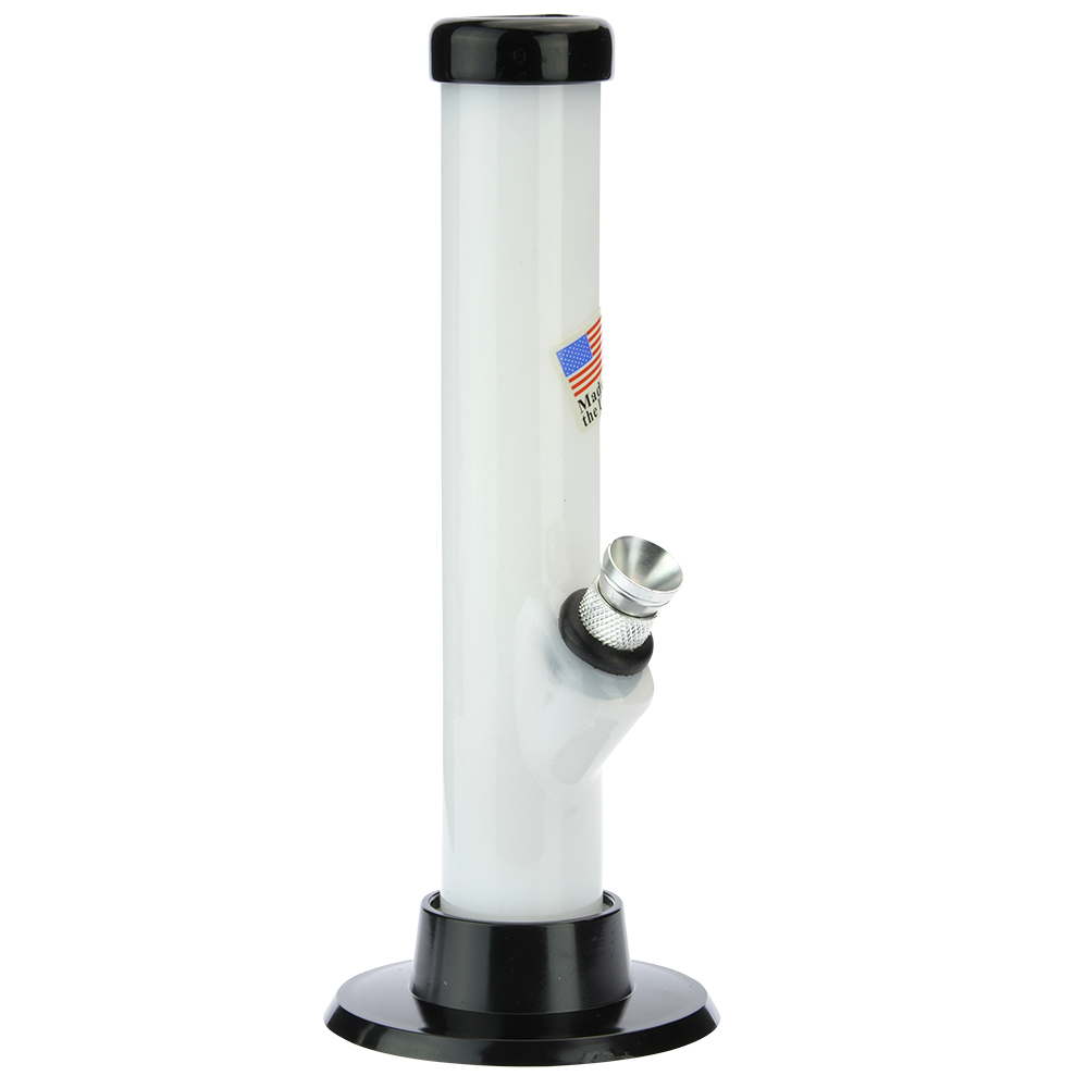 JM Plastics Mini Matching Straight Tube with Carb Hole Acrylic Bong - 6 in.