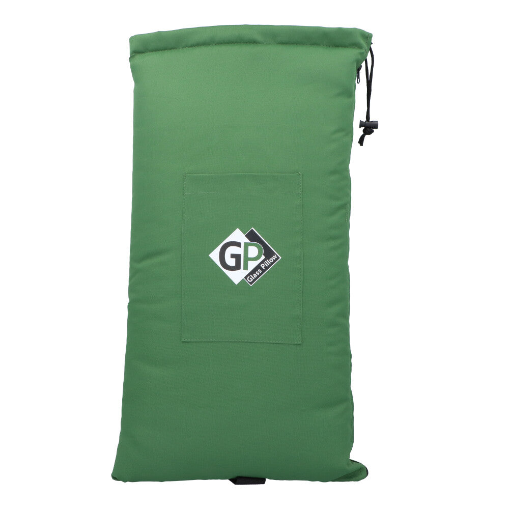 Glass Pillow Stash Pouch with Drawstring | XX Large | Green