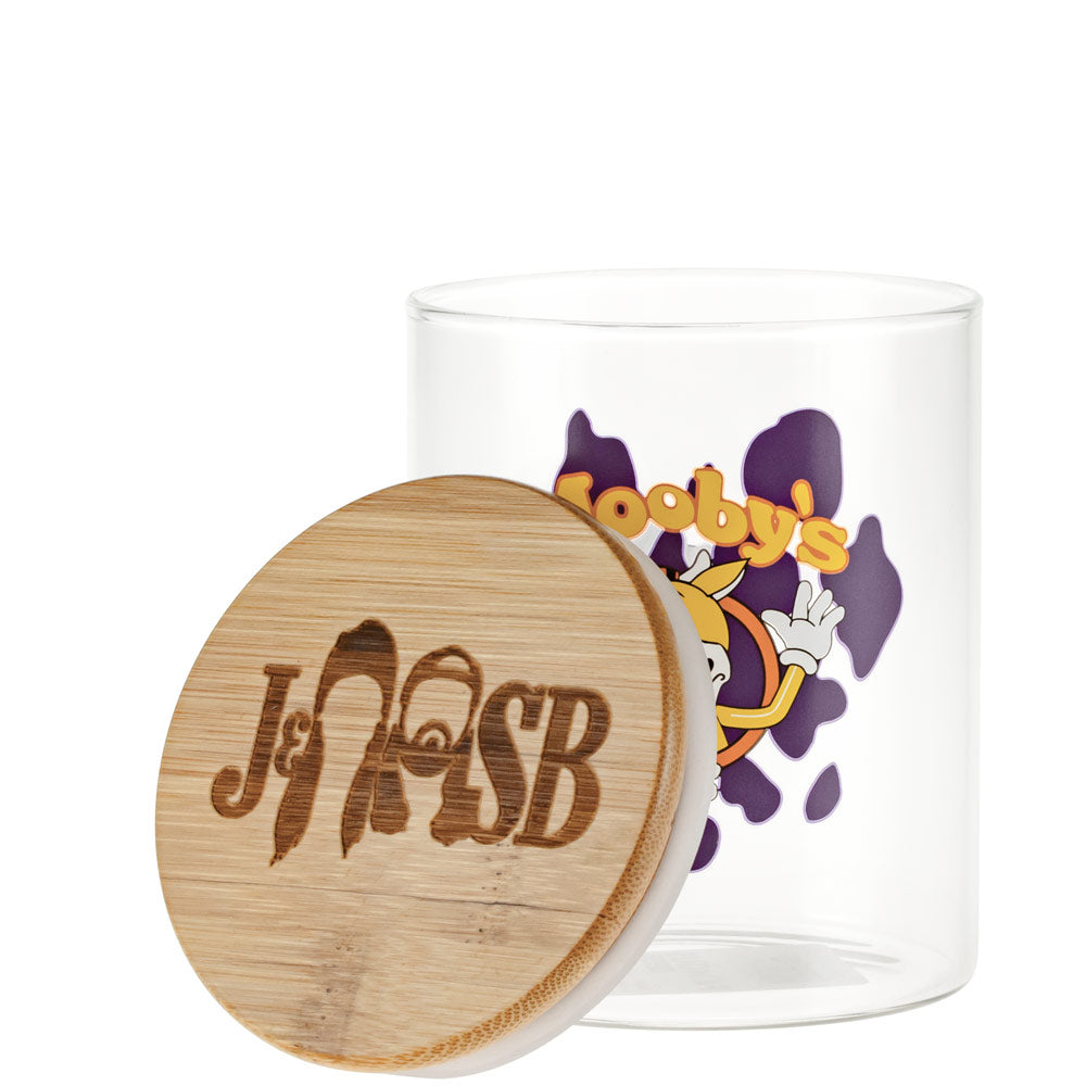 Jay and Silent Bob Glass Stash Jar | Mooby’s | Large - Lid Off