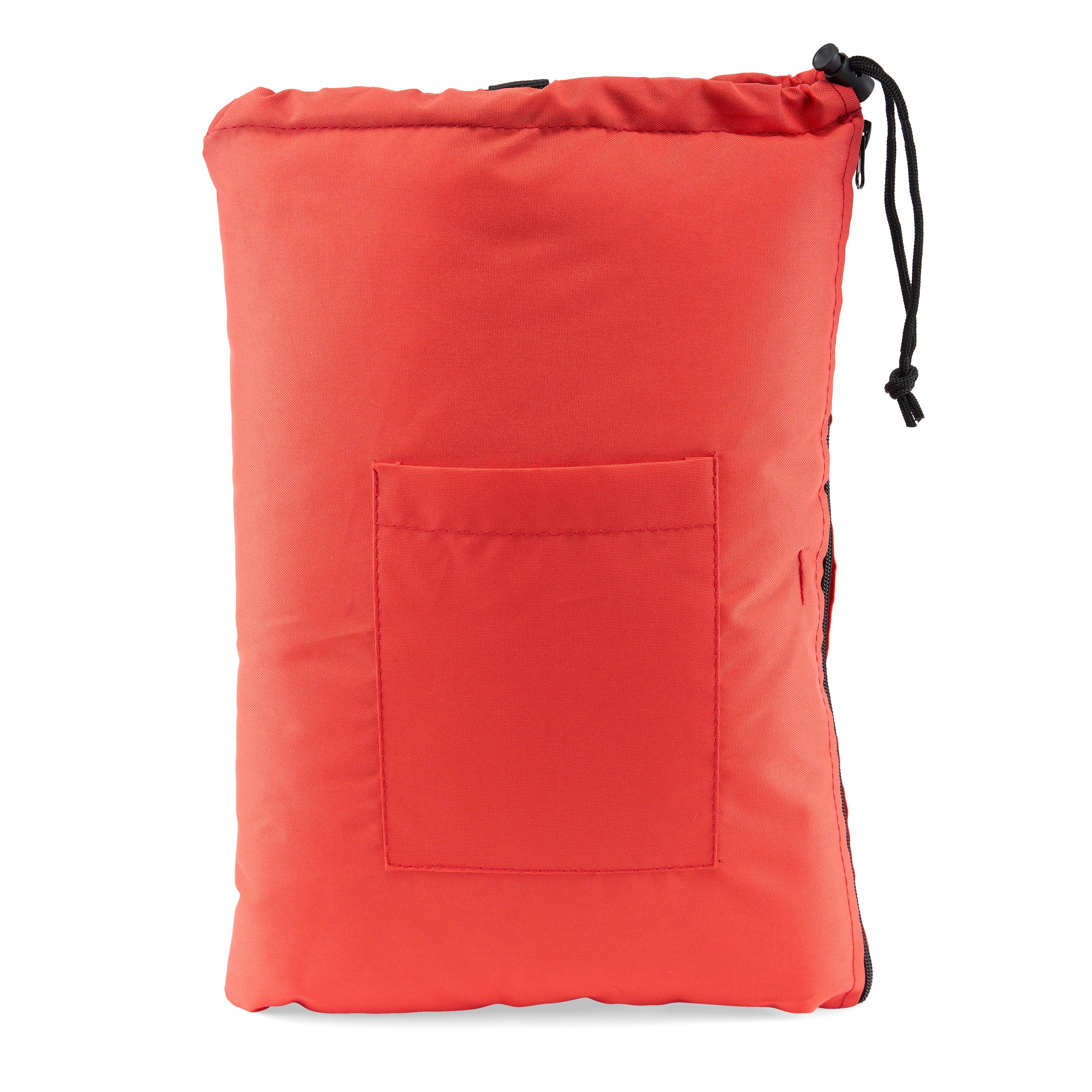 Glass Pillow Storage Pouch with Zipper and Drawstring – 16" Wide