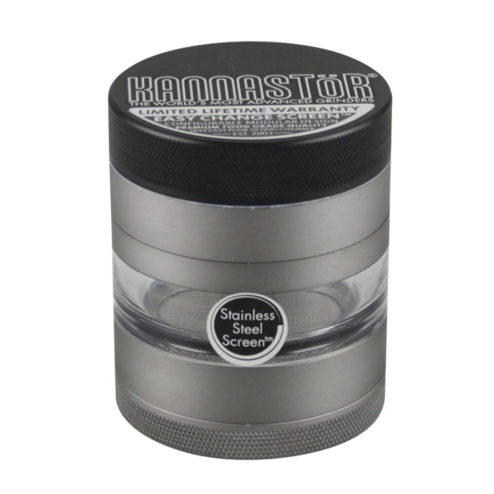 Kannastör 2.2 inch Gunmetal Jar Body 4-part Grinder
