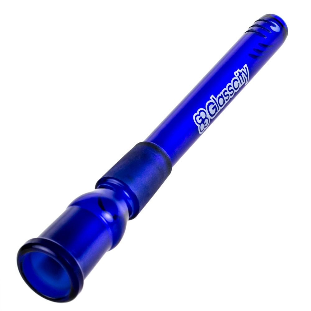 Glasscity Slitted Diffuser Downstem | 18.8mm | Blue - Front View 