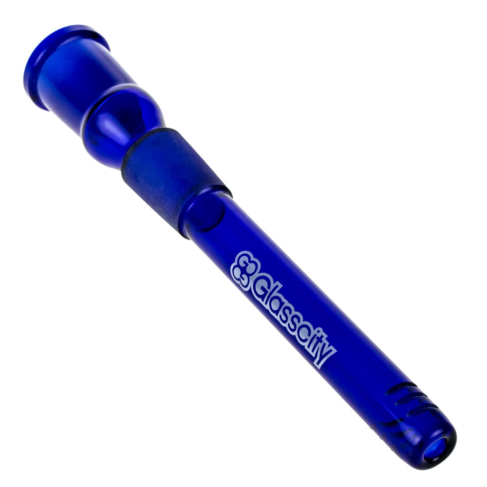 Glasscity Slitted Diffuser Downstem | 18.8mm | Blue - Back View 