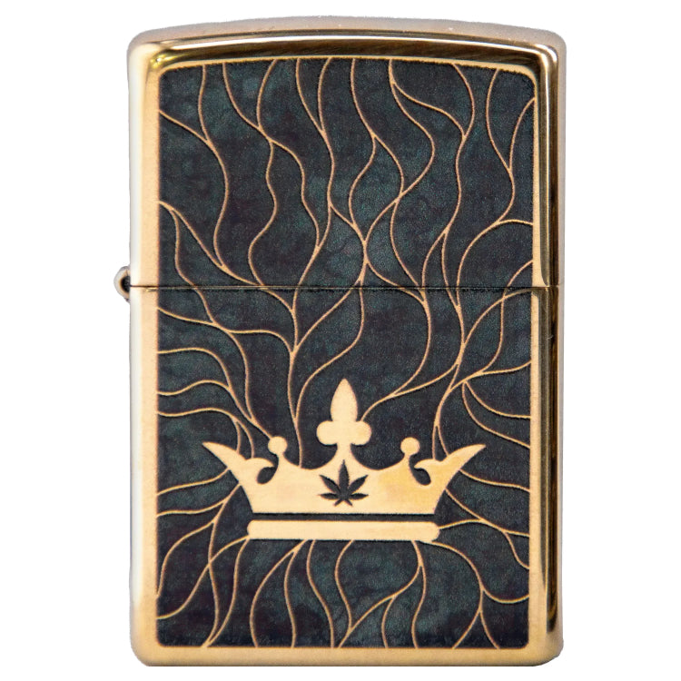 Queen of Bud Black Obsidian Mosaic Zippo Lighter – Grasscity USA